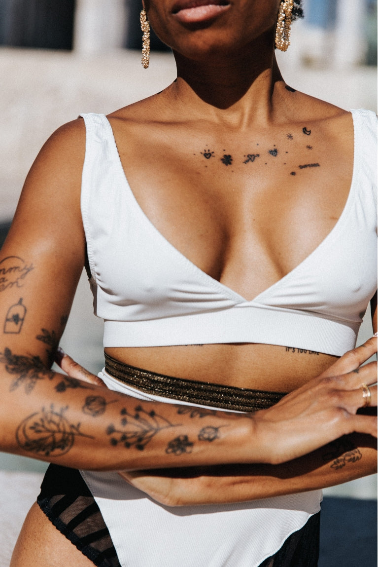 Soutien gorge triangle blanc - RUN THE WORLD Superbe Paris